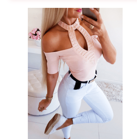 Women's short sleeve blouse - Taylor K Shop