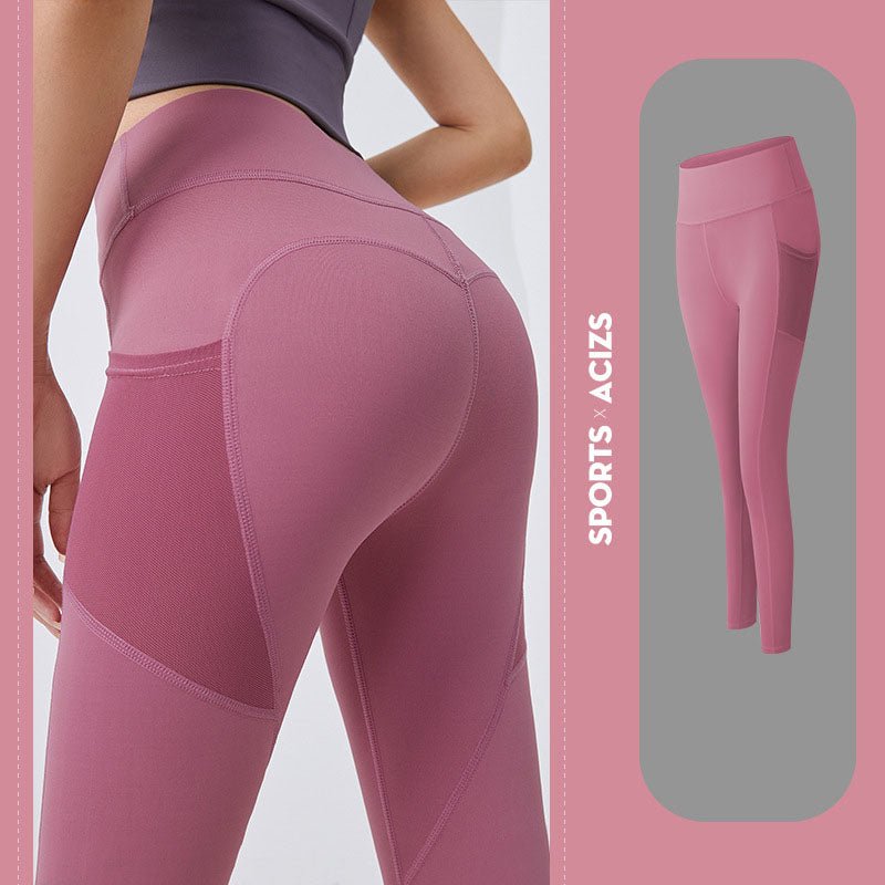 Yoga Pants Women With Pocket Leggings Sport Girl Gym Leggings Women Tummy Control Jogging Tights Female Fitness Pants - Taylor K Shop