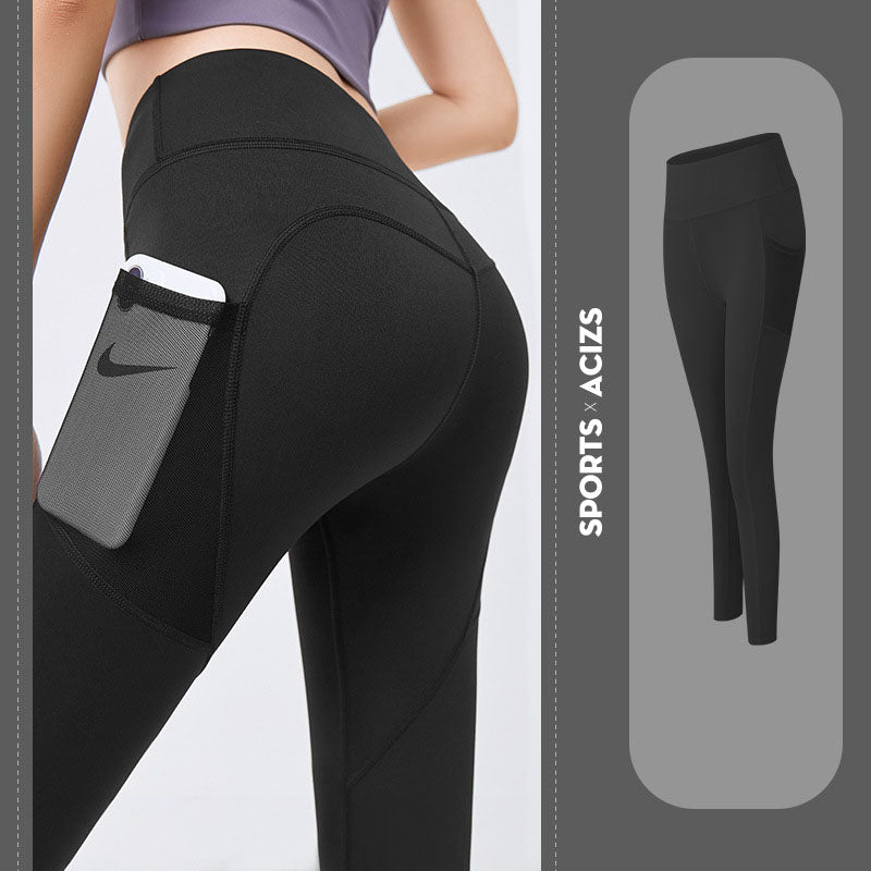 Yoga Pants Women With Pocket Leggings Sport Girl Gym Leggings Women Tummy Control Jogging Tights Female Fitness Pants - Taylor K Shop