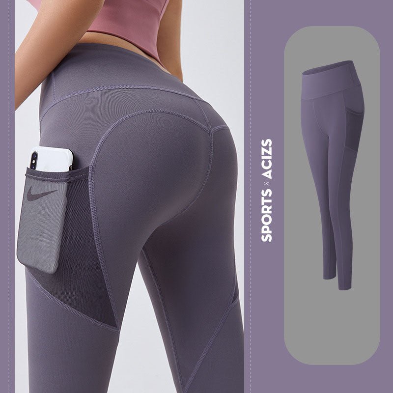 Yoga Pants Women With Pocket Leggings Sport Girl Gym Leggings Women Tummy Control Jogging Tights Female Fitness Pants - Taylor K Shop