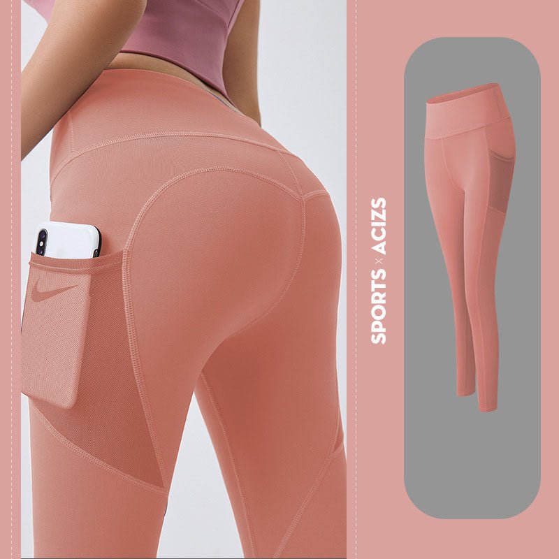 Yoga Pants Women With Pocket Leggings Sport Girl Gym Leggings Women Tummy Control Jogging Tights Female Fitness Pants - Taylor K Shop