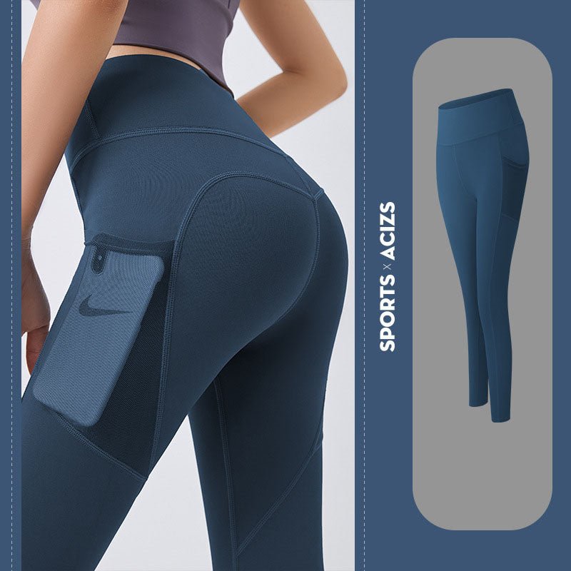 Yoga Pants Women With Pocket Leggings Sport Girl Gym Leggings Women Tummy Control Jogging Tights Female Fitness Pants - Taylor K Shop