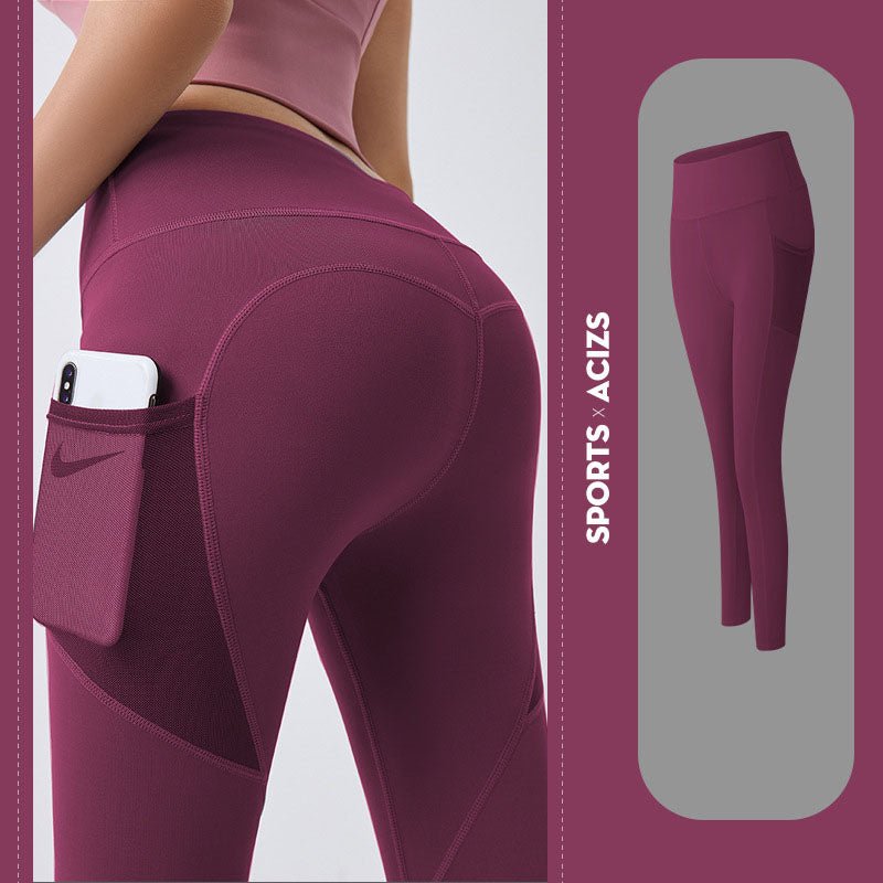 Yoga Pants Women With Pocket Leggings Sport Girl Gym Leggings Women Tummy Control Jogging Tights Female Fitness Pants - Taylor K Shop